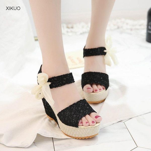 sandals korean slope heel flat bottom women summer fashion fish mouth shoes, Black
sandals korean slope heel flat bottom women summer fashion fish mouth shoes, Black