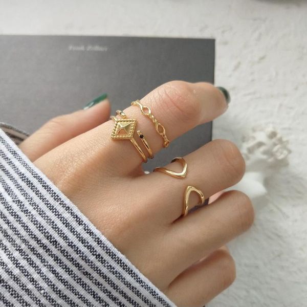 cluster rings peri'sbox gold color thin stacking layered for women 925 sterling sliver double open dainty adjustable ring jewelry, Golden;silver
cluster rings peri'sbox gold color thin stacking layered for women 925 sterling sliver double open dainty adjustable ring jewelry, Golden;silver