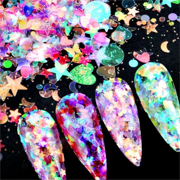 nail glitter 1 set art powder holographic metallic dust round star moon sequins uv gel chrome pigment decoration, Silver;gold
nail glitter 1 set art powder holographic metallic dust round star moon sequins uv gel chrome pigment decoration, Silver;gold