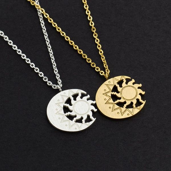 pendant necklaces yiwu factory wholesale 10pcs lot sun moon tag necklace 2 colors adjustable chain vintage retro women jewelry, Silver
pendant necklaces yiwu factory wholesale 10pcs lot sun moon tag necklace 2 colors adjustable chain vintage retro women jewelry, Silver