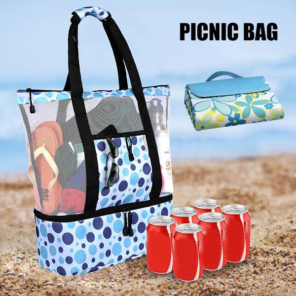storage bags mesh beach tote bag with insulation compartment waterproof picnic side pocket zipper closure for outdoor
storage bags mesh beach tote bag with insulation compartment waterproof picnic side pocket zipper closure for outdoor
