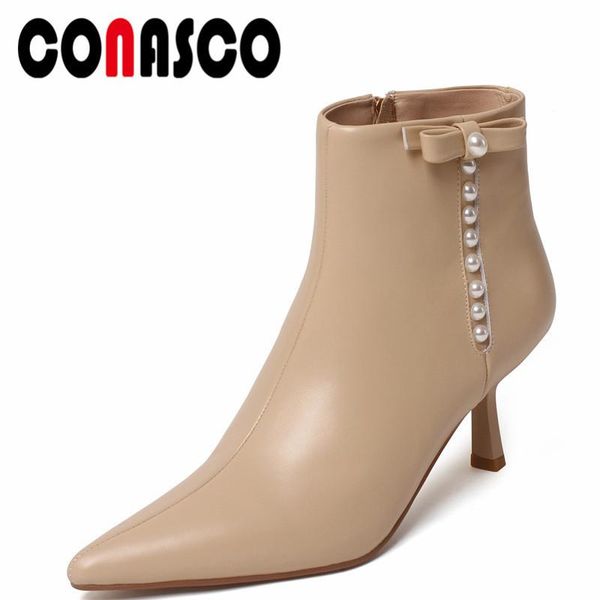 boots conasco women ankle autumn winter warm cow leather wedding party basic prom office brand sweet pearl shoes woman, Black
boots conasco women ankle autumn winter warm cow leather wedding party basic prom office brand sweet pearl shoes woman, Black