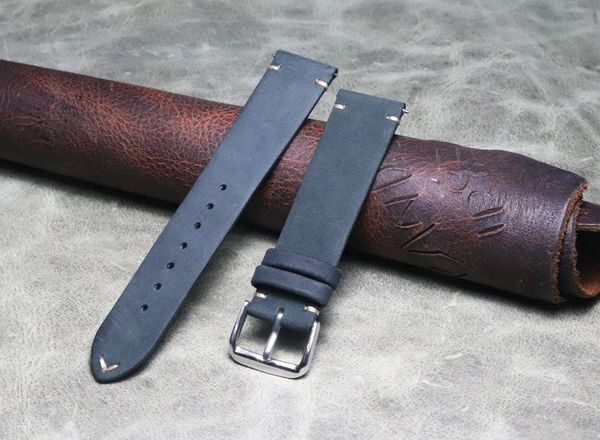 watch bands handmade strap thin black 18mm20mm crazy horse leather quick release bracelet retro wristband, Black;brown
watch bands handmade strap thin black 18mm20mm crazy horse leather quick release bracelet retro wristband, Black;brown
