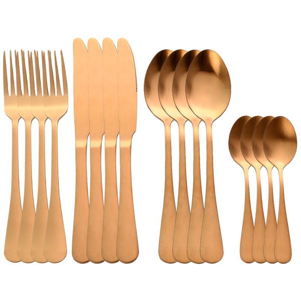 flatware sets rose 16pcs set stainless steel tableware knife fork spoon cutlery dinnerware matte silverware kitchen
flatware sets rose 16pcs set stainless steel tableware knife fork spoon cutlery dinnerware matte silverware kitchen