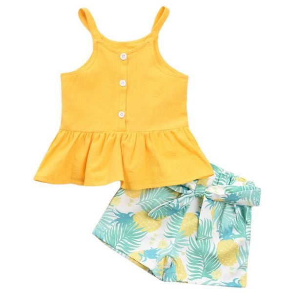 clothing sets 2pcs/set toddler kids girls ourfits suit strap printed shorts beach girls' wear clothes, White
clothing sets 2pcs/set toddler kids girls ourfits suit strap printed shorts beach girls' wear clothes, White