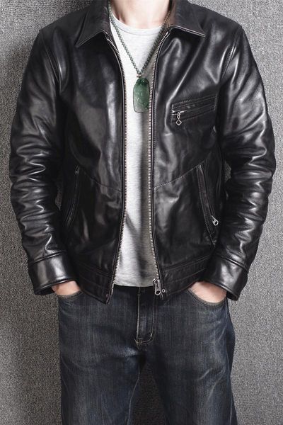 100% genuine leather jacket men short horsehide coat vintage mens jackets spring autumn 2021 hommes veste pph3670 men's & faux, Black
100% genuine leather jacket men short horsehide coat vintage mens jackets spring autumn 2021 hommes veste pph3670 men's & faux, Black