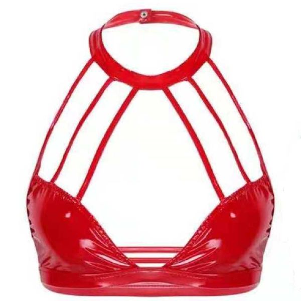 bras women glossy deep u leather bra push up erotic porn plunge half cup breast exposing shiny latex halter neck sexi, Red;black
bras women glossy deep u leather bra push up erotic porn plunge half cup breast exposing shiny latex halter neck sexi, Red;black