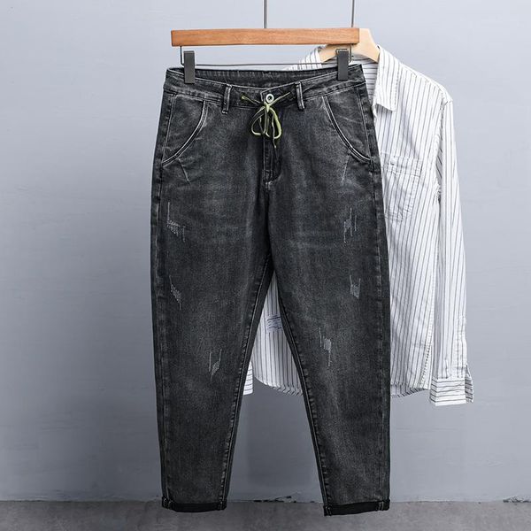 men's jeans 2021 spring casual ankle-length stretch men brand pants fashion comfortable denim trousers for spodnie pantalones, Blue
men's jeans 2021 spring casual ankle-length stretch men brand pants fashion comfortable denim trousers for spodnie pantalones, Blue