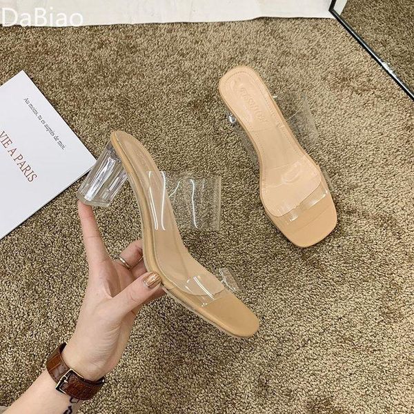 sandals transparent high heels women square toe summer shoes woman clear pumps wedding jelly buty slippers, Black
sandals transparent high heels women square toe summer shoes woman clear pumps wedding jelly buty slippers, Black