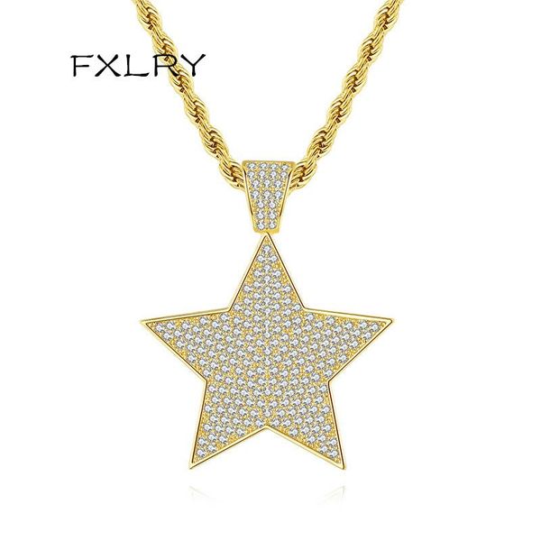 fashion five-pointed star men's necklace pendant zircon luxury hip hop jewelry necklaces, Silver
fashion five-pointed star men's necklace pendant zircon luxury hip hop jewelry necklaces, Silver