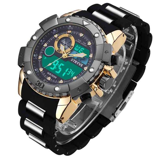 mens watches brand luxury stryve multifunction sports military heavy dial 2 time zone led analog quartz digital
mens watches brand luxury stryve multifunction sports military heavy dial 2 time zone led analog quartz digital