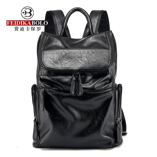backpack 15.6 inches laplarge storge business travel casual men's bag fashion pu leather man
backpack 15.6 inches laplarge storge business travel casual men's bag fashion pu leather man