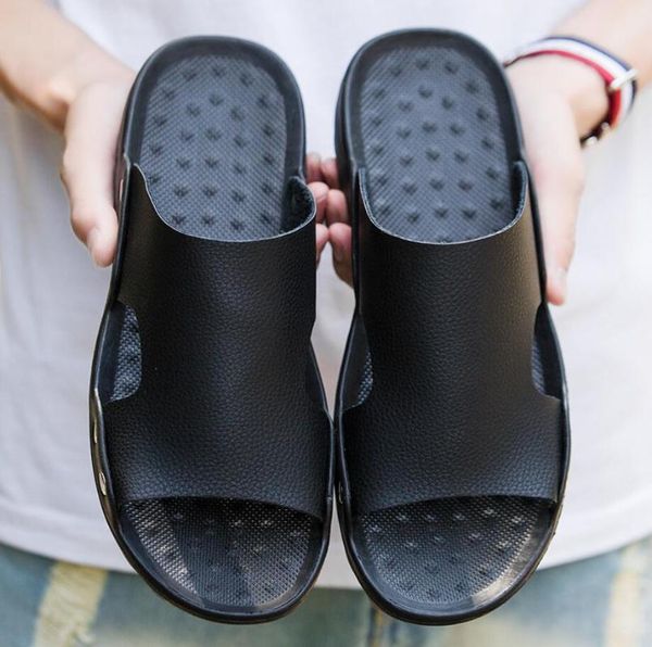 slippers leather summer shoes mens outdoor beach male zapatos de hombre soft slides bottoms flip-flops, Black
slippers leather summer shoes mens outdoor beach male zapatos de hombre soft slides bottoms flip-flops, Black