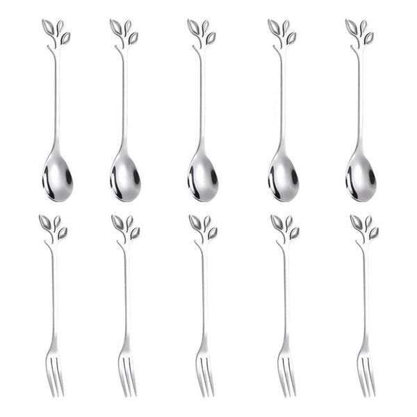 forks 5spoon+5forks stainless steel leaf coffee cake spoon fork dessert spoons, stirring teaspoon set
forks 5spoon+5forks stainless steel leaf coffee cake spoon fork dessert spoons, stirring teaspoon set