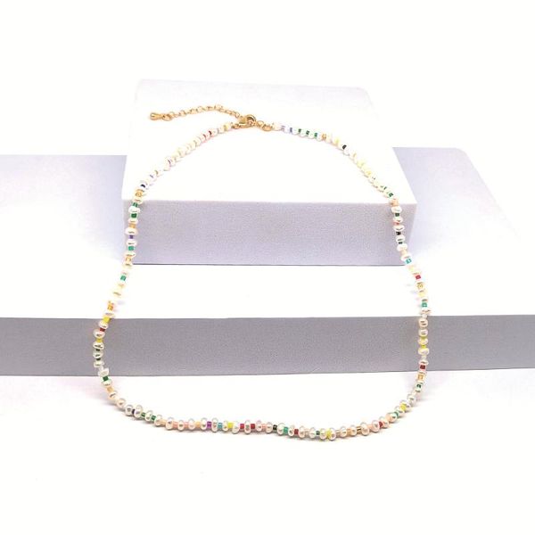 chains original temperament light luxury baroque pearl necklace miyuki rice beads jewelry, Silver
chains original temperament light luxury baroque pearl necklace miyuki rice beads jewelry, Silver
