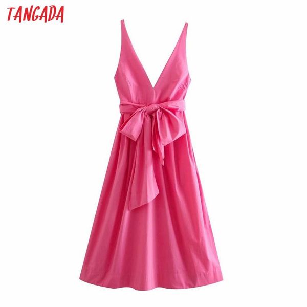casual dresses tangada women pink cotton dress back bow sleeveless backless 2021 summer fashion lady 3h130, Black;gray
casual dresses tangada women pink cotton dress back bow sleeveless backless 2021 summer fashion lady 3h130, Black;gray