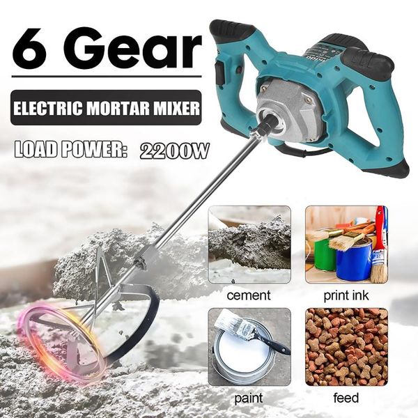 power tool sets 2200w industrial grade mixer 6 gear adjustable speed paint cement plaster mortar coating 220v putty powder mixing machine
power tool sets 2200w industrial grade mixer 6 gear adjustable speed paint cement plaster mortar coating 220v putty powder mixing machine