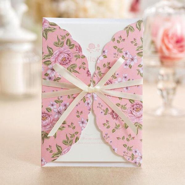 greeting cards 50pcs pink flower pattern marriage wedding invitations card 3d laser cut postcard event party supplies 
greeting cards 50pcs pink flower pattern marriage wedding invitations card 3d laser cut postcard event party supplies