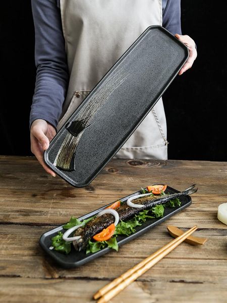 dishes & plates japanese retro distressed hand-painted ceramic sushi plate sashimi long household dish dinner
dishes & plates japanese retro distressed hand-painted ceramic sushi plate sashimi long household dish dinner