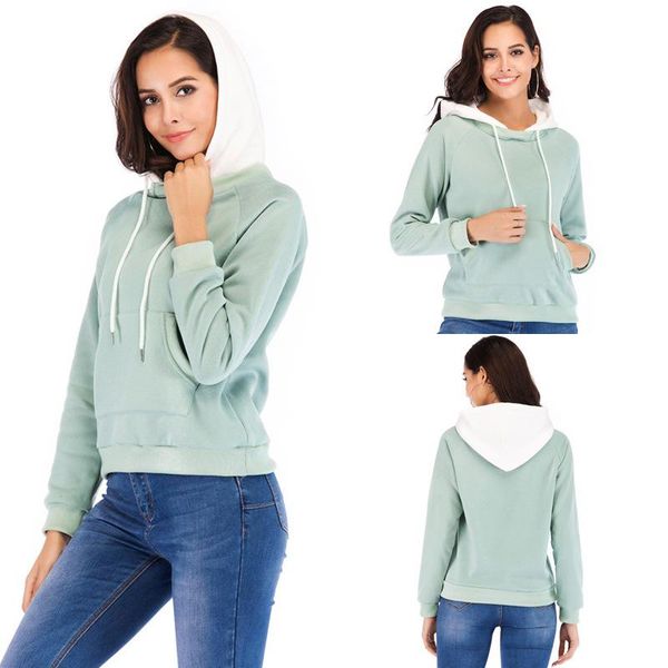women's hoodies & sweatshirts slouchy fall/winter dress sky-blue hoodie with fleece thickening and loose 2021 long-sleeved top, Black
women's hoodies & sweatshirts slouchy fall/winter dress sky-blue hoodie with fleece thickening and loose 2021 long-sleeved top, Black
