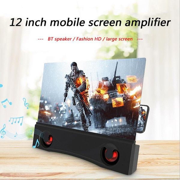 video movie magnifying glass hd 3d 12 inch mobile phone screen projector rack stand bracket with audio cell mounts & hol holders
video movie magnifying glass hd 3d 12 inch mobile phone screen projector rack stand bracket with audio cell mounts & hol holders