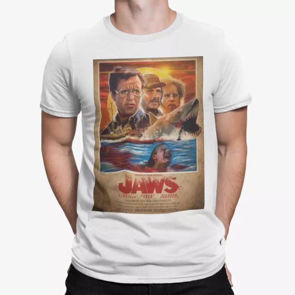 jaws aged t-shirt poster retro art shark tee 70s 80s horror movie film gift uk, White;black
jaws aged t-shirt poster retro art shark tee 70s 80s horror movie film gift uk, White;black