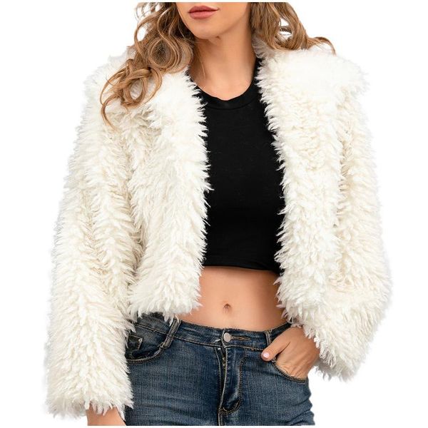 faux fur turn-down collar fleece short coat womens winter warm jacket outerwear women's jackets, Black;brown
faux fur turn-down collar fleece short coat womens winter warm jacket outerwear women's jackets, Black;brown