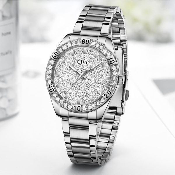 wristwatches relogio feminino civo fashion diamond women watches stainless silve strap waterproof analog quartz wrist lady clock 8117, Slivery;brown
wristwatches relogio feminino civo fashion diamond women watches stainless silve strap waterproof analog quartz wrist lady clock 8117, Slivery;brown