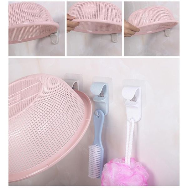 hooks & rails 2pcs wall mounted door sticky hanger holder wash basin strong adhesive hook kitchen bathroom
hooks & rails 2pcs wall mounted door sticky hanger holder wash basin strong adhesive hook kitchen bathroom