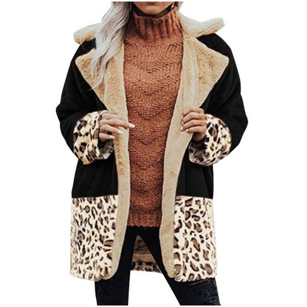 vintage patchwork leopard plush pockets jacket coat women 2021 winter turn down collar oversized plus size z0819 women's jackets, Black;brown
vintage patchwork leopard plush pockets jacket coat women 2021 winter turn down collar oversized plus size z0819 women's jackets, Black;brown