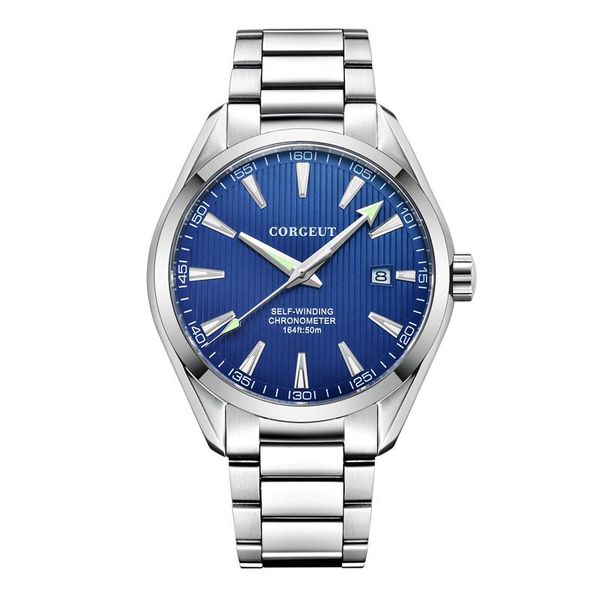 wristwatches 41mm men clock white dial automatic date calendar miyota mechanical sapphire crystal wristwatch luxury brand, Slivery;brown
wristwatches 41mm men clock white dial automatic date calendar miyota mechanical sapphire crystal wristwatch luxury brand, Slivery;brown