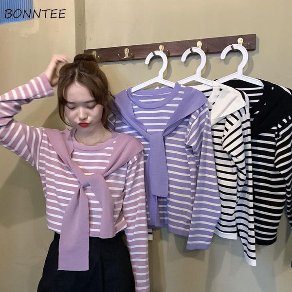 women's t-shirt long sleeve t-shirts women plus velvet striped fashion simple girls tshirts colorful all-match leisure lovely shawl str, White
women's t-shirt long sleeve t-shirts women plus velvet striped fashion simple girls tshirts colorful all-match leisure lovely shawl str, White