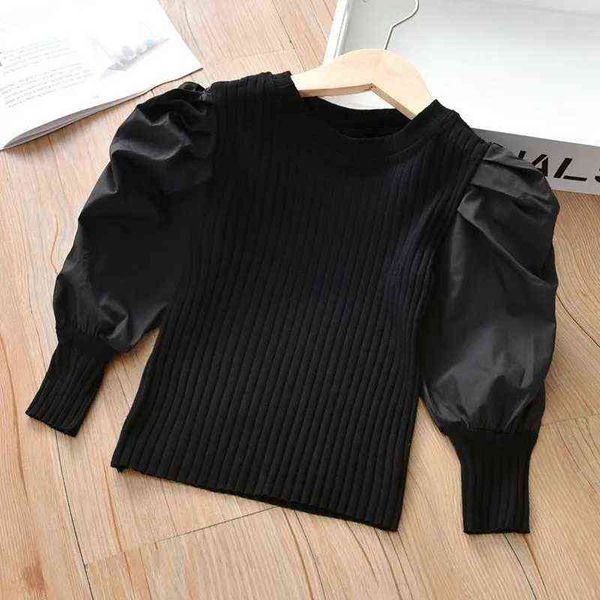girls puff sleeve t-shirt spring 2021 new children's fashion long sleeve t-shirt baby wearing knitwear kid's bottoming shirt g1224, Blue
girls puff sleeve t-shirt spring 2021 new children's fashion long sleeve t-shirt baby wearing knitwear kid's bottoming shirt g1224, Blue