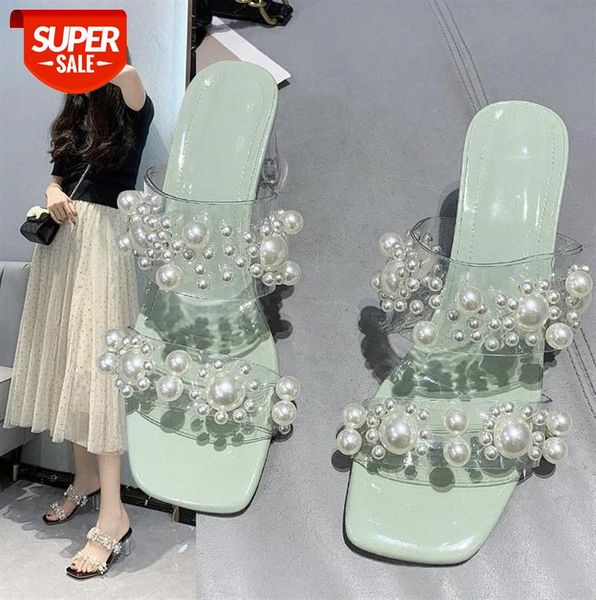 high-heeled sandals and slippers women pvc pearl decoration outer wear fashionable ladies #n12i, Black
high-heeled sandals and slippers women pvc pearl decoration outer wear fashionable ladies #n12i, Black