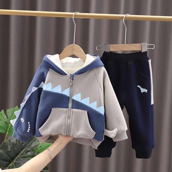 boys' plush set 2022 new baby winter clothes handsome clothing children's dinosaur leisure two-piece sets fashion, White
boys' plush set 2022 new baby winter clothes handsome clothing children's dinosaur leisure two-piece sets fashion, White