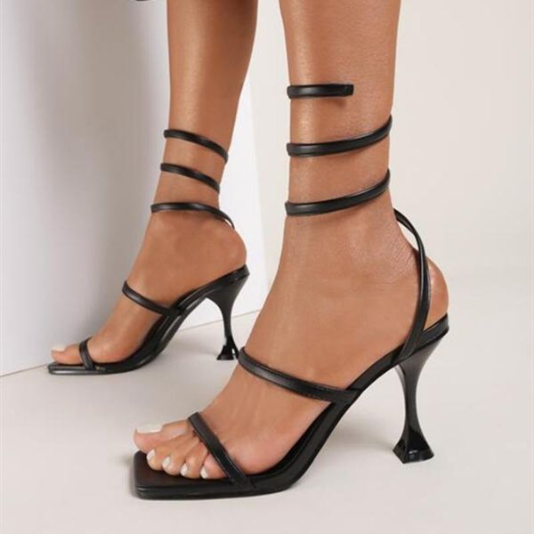 sandals trendy solid leg strap design women high heeled fashion square toe dress shoes big size, Black
sandals trendy solid leg strap design women high heeled fashion square toe dress shoes big size, Black