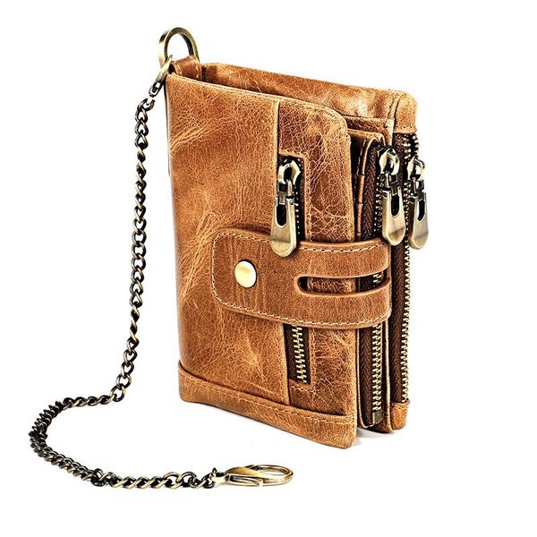 wallets rfid chain genuine leather wallet fashion men coin purse women's short card holder zipper pockets small walet money bag, Red;black
wallets rfid chain genuine leather wallet fashion men coin purse women's short card holder zipper pockets small walet money bag, Red;black