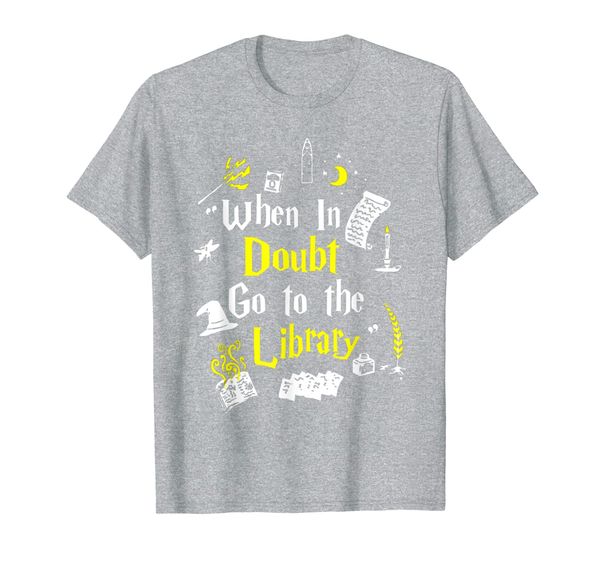 when in doubt go to the library funny book nerd gift t-shirt, White;black
when in doubt go to the library funny book nerd gift t-shirt, White;black