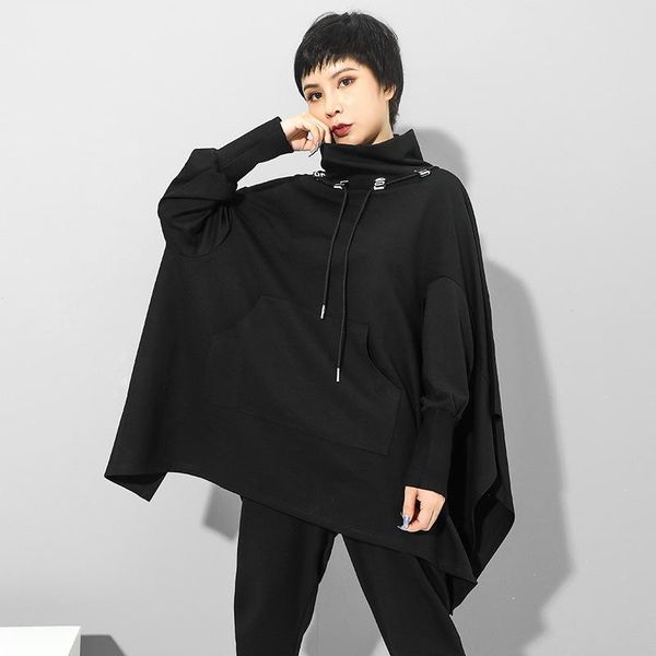 women's hoodies & sweatshirts womengaga bat sleeve casual personality autumn winter sweatshirt big pocket solid large version irregular, Black
women's hoodies & sweatshirts womengaga bat sleeve casual personality autumn winter sweatshirt big pocket solid large version irregular, Black