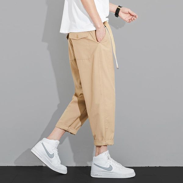 men's pants casual comfortable men solid color trousers hip hop harajuku style jogging, Black
men's pants casual comfortable men solid color trousers hip hop harajuku style jogging, Black
