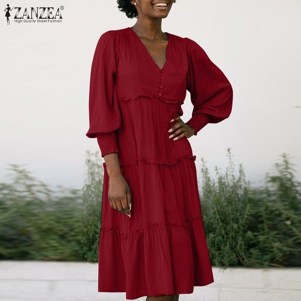 dresses 2021 elegant women's ruffle dress female puff sleeve knee length vestidos casual spring solid v-neck sundress oversize 7, Black;gray
dresses 2021 elegant women's ruffle dress female puff sleeve knee length vestidos casual spring solid v-neck sundress oversize 7, Black;gray