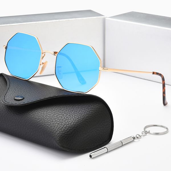 classic six-sided fashion trend goggles brand design uv400 sunglasses metal gold frame men's and women's glasses with box 1972, White;black
classic six-sided fashion trend goggles brand design uv400 sunglasses metal gold frame men's and women's glasses with box 1972, White;black