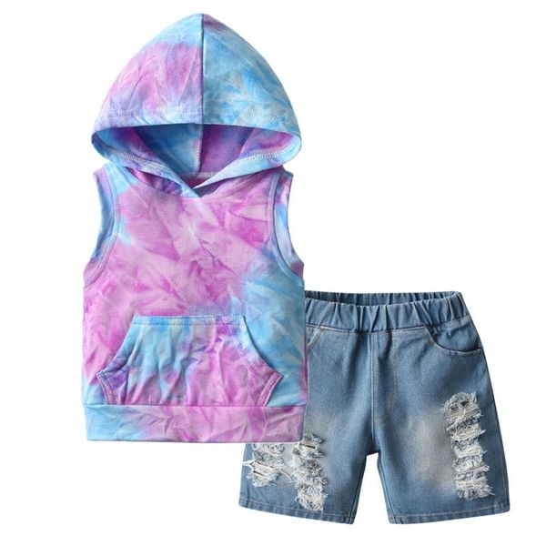 clothing sets toddler baby girls tie-dyed clothes rainbow hoodie +denim shorts outfits pocket summer sleeveless kids 0-4 y, White
clothing sets toddler baby girls tie-dyed clothes rainbow hoodie +denim shorts outfits pocket summer sleeveless kids 0-4 y, White