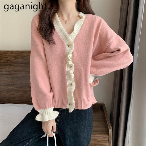 women's knits & tees gaganight chic korean women cardigan knitted long sleeves springa autumn lady sweet kardigan solid ruffles outwear, White
women's knits & tees gaganight chic korean women cardigan knitted long sleeves springa autumn lady sweet kardigan solid ruffles outwear, White