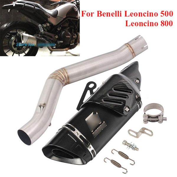motorcycle exhaust system slip on muffler tip middle link tube connection mid pipe for benelli leoncino 500 800 trail
motorcycle exhaust system slip on muffler tip middle link tube connection mid pipe for benelli leoncino 500 800 trail