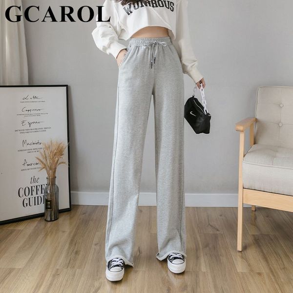 gcarol women high drawstring waist long sport pants ripped design 85% cotton stretch wide-leg loose plus size 2xl pants 210319, Black;white
gcarol women high drawstring waist long sport pants ripped design 85% cotton stretch wide-leg loose plus size 2xl pants 210319, Black;white