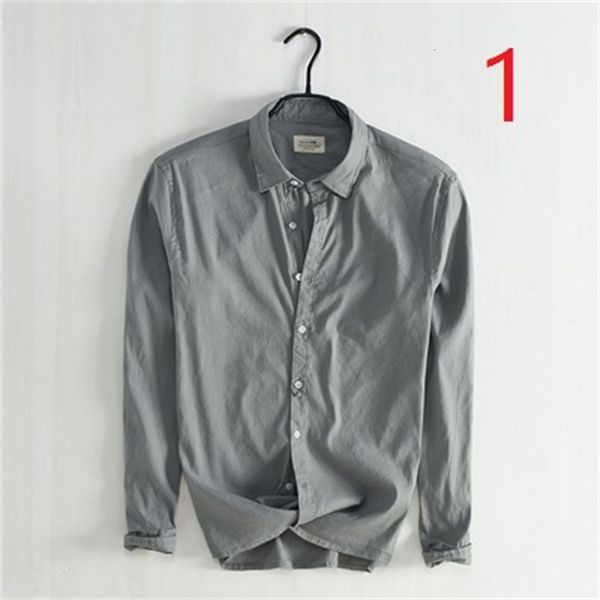 t shirts stretch linen long-sleeved japanese retro solid color youth business casual cotton shirt men's thin, White;black
t shirts stretch linen long-sleeved japanese retro solid color youth business casual cotton shirt men's thin, White;black