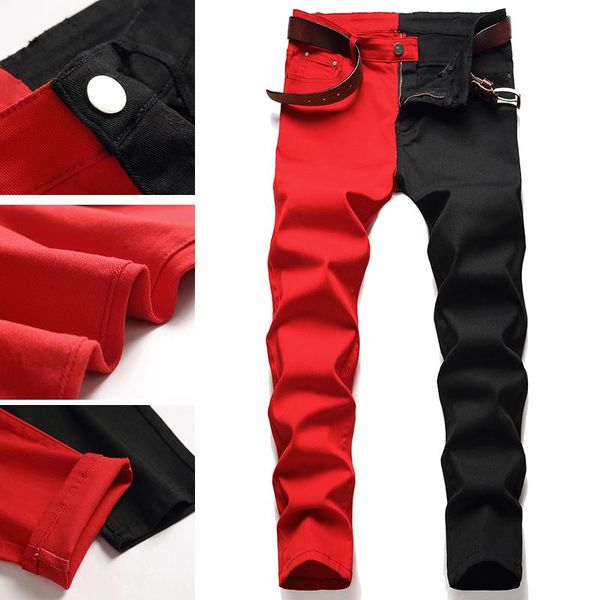 men's jeans stitching micro-elastic slim fit 2021 autumn and winter fashion trend red, Blue
men's jeans stitching micro-elastic slim fit 2021 autumn and winter fashion trend red, Blue