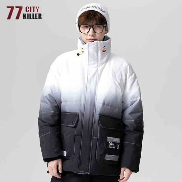 jackets mens gradient winter down patchwork thicken warm windproof white duck parkas casual loose varsity coats male m-4xl, Black
jackets mens gradient winter down patchwork thicken warm windproof white duck parkas casual loose varsity coats male m-4xl, Black