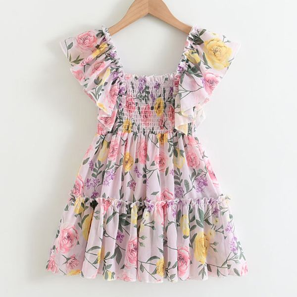 chiffon floral kids dresses online shopping fashion casual knee length girls dress 21042601, Red;yellow
chiffon floral kids dresses online shopping fashion casual knee length girls dress 21042601, Red;yellow